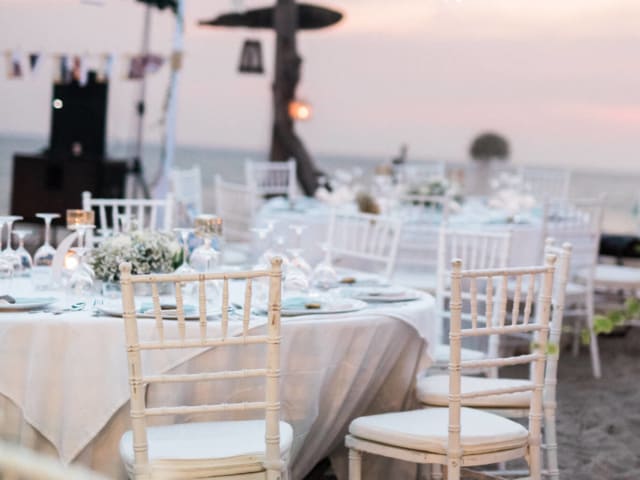 Villa Reception Table Wedding Phuket Thailand