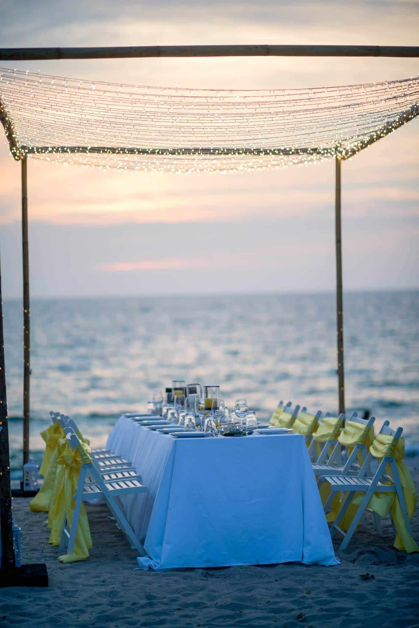 Phuket Beach Wedding Beach Reception 22